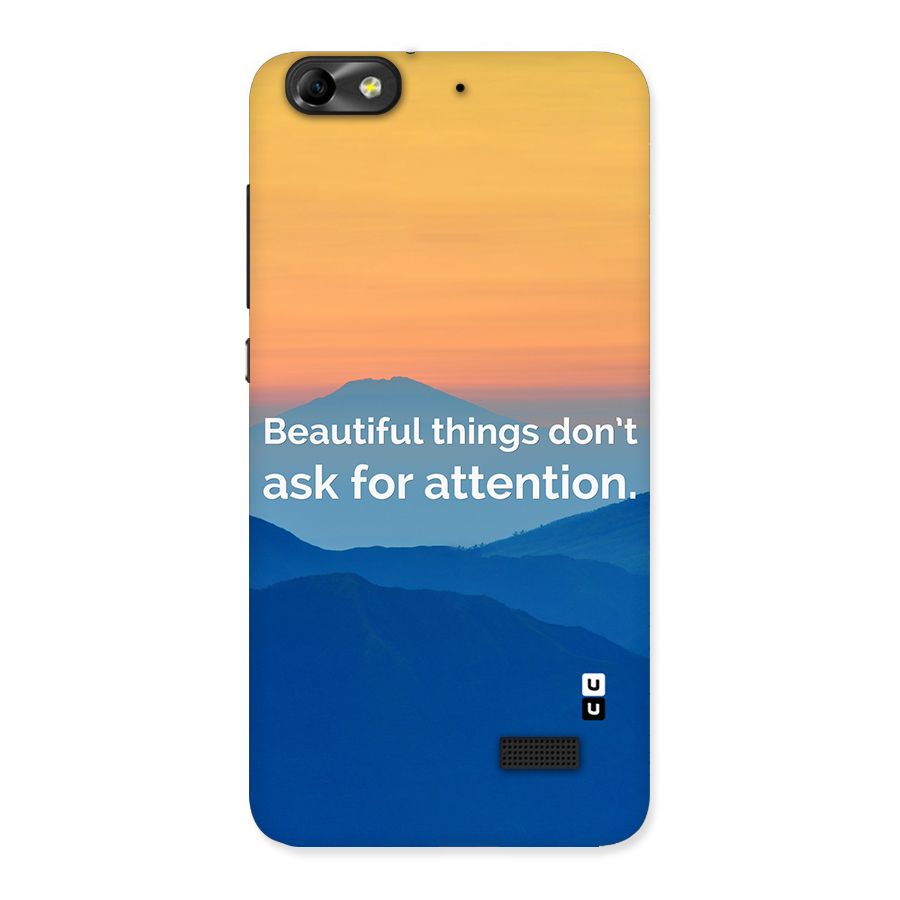 Beautiful Things Quote Back Case for Honor 4C