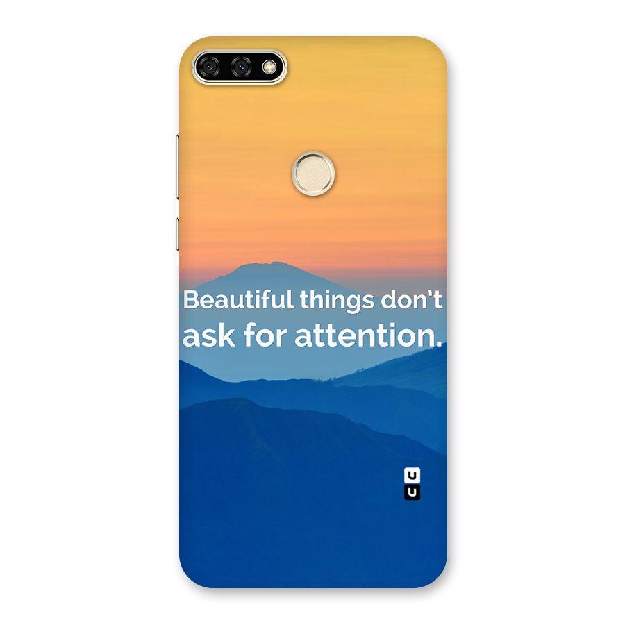 Beautiful Things Quote Back Case for Honor 7A
