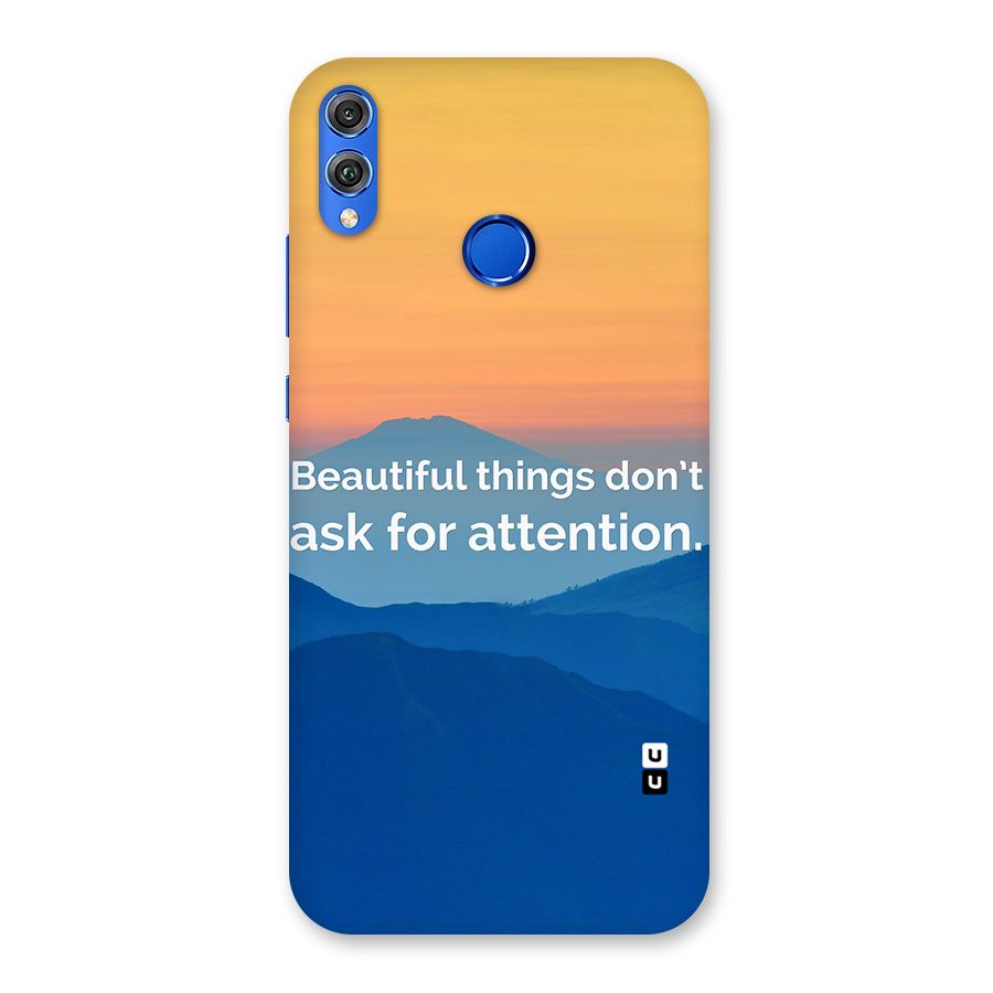 Beautiful Things Quote Back Case for Honor 8X
