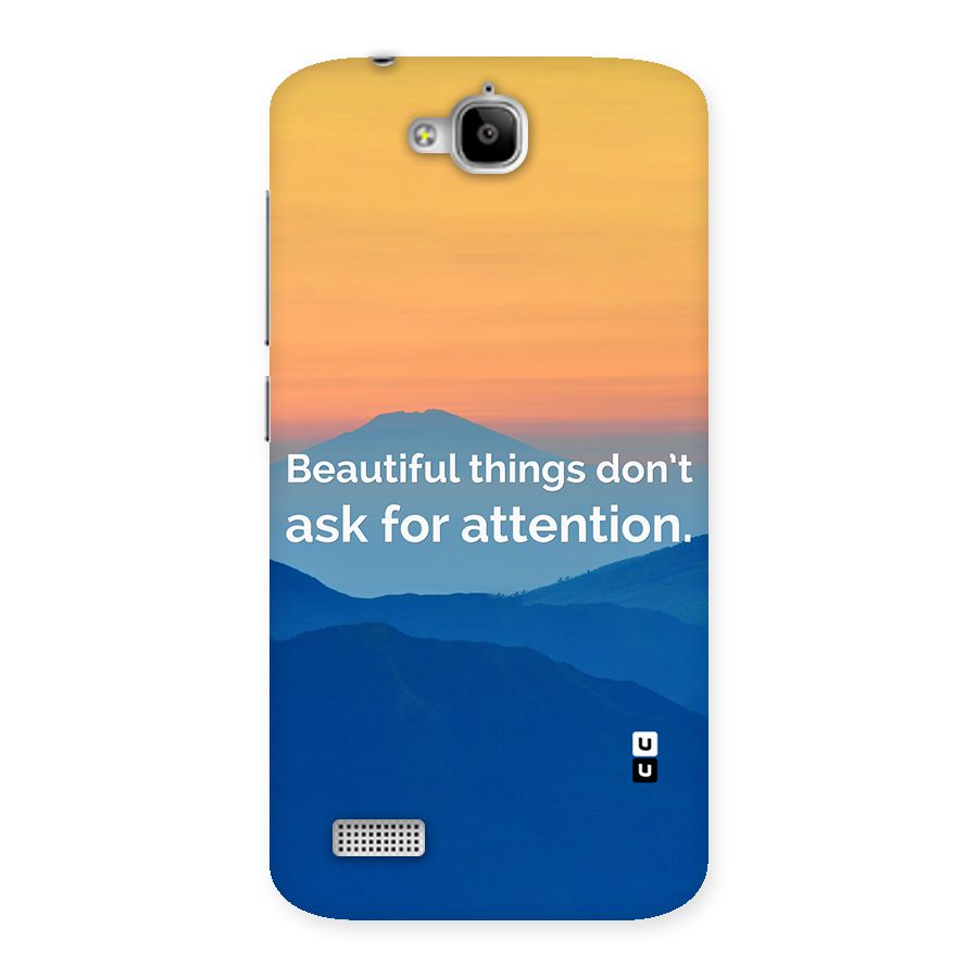 Beautiful Things Quote Back Case for Honor Holly