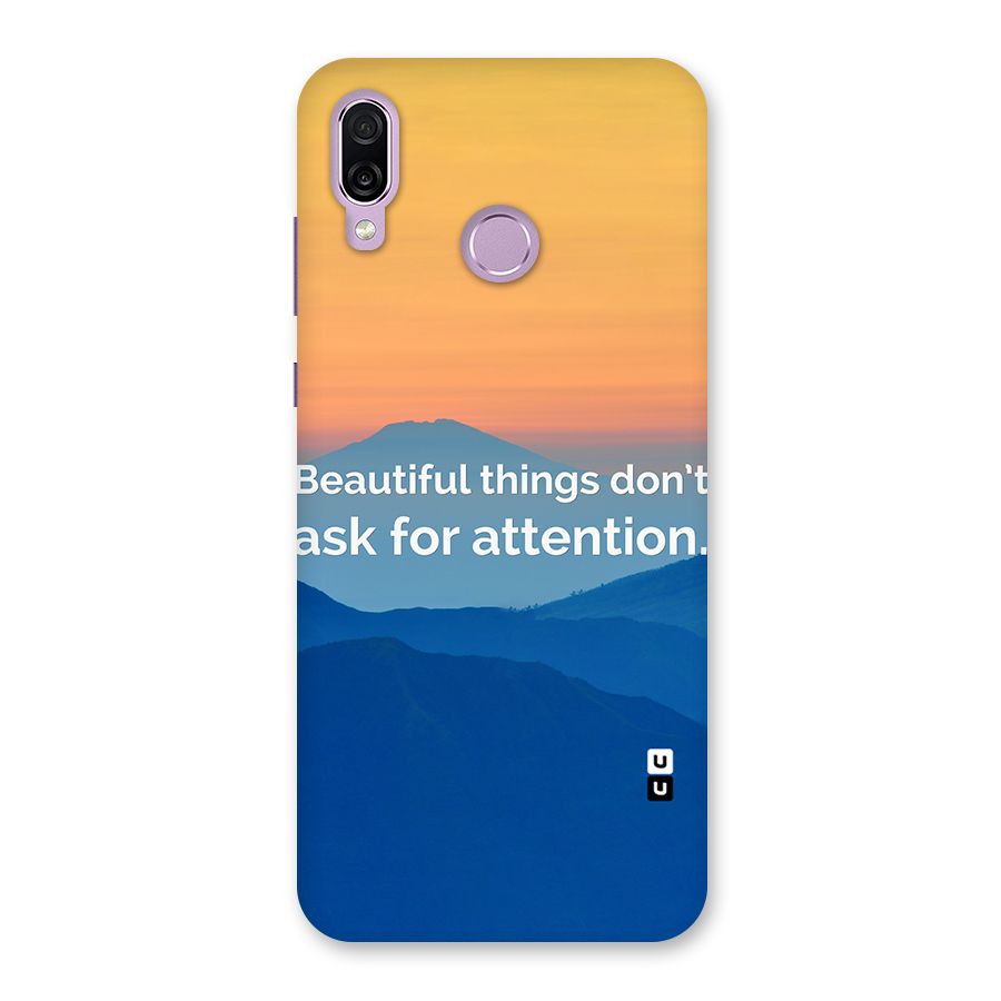 Beautiful Things Quote Back Case for Honor Play