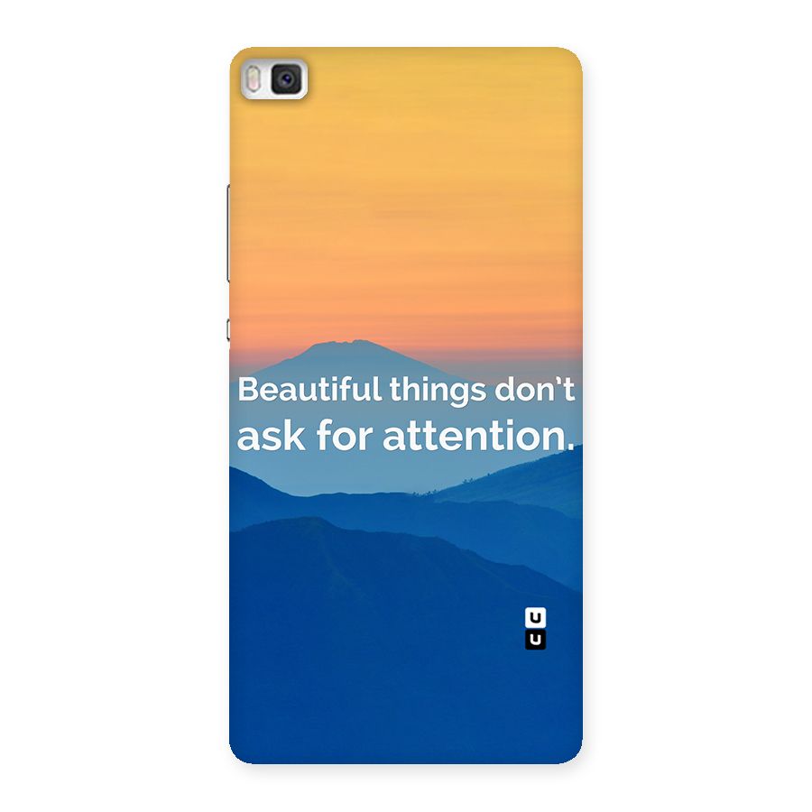 Beautiful Things Quote Back Case for Huawei P8