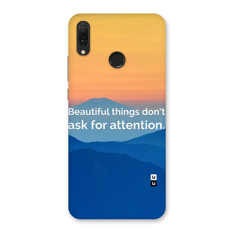 Beautiful Things Quote Back Case for Huawei Y9 (2019)