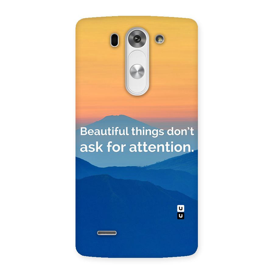 Beautiful Things Quote Back Case for LG G3 Beat