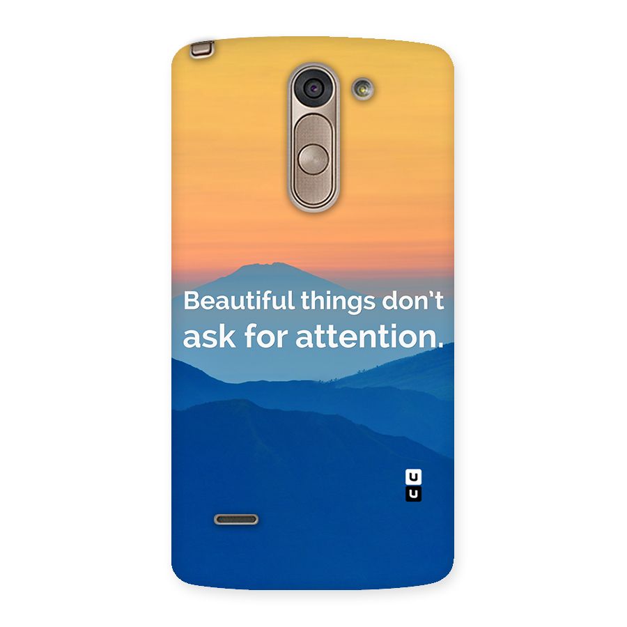 Beautiful Things Quote Back Case for LG G3 Stylus