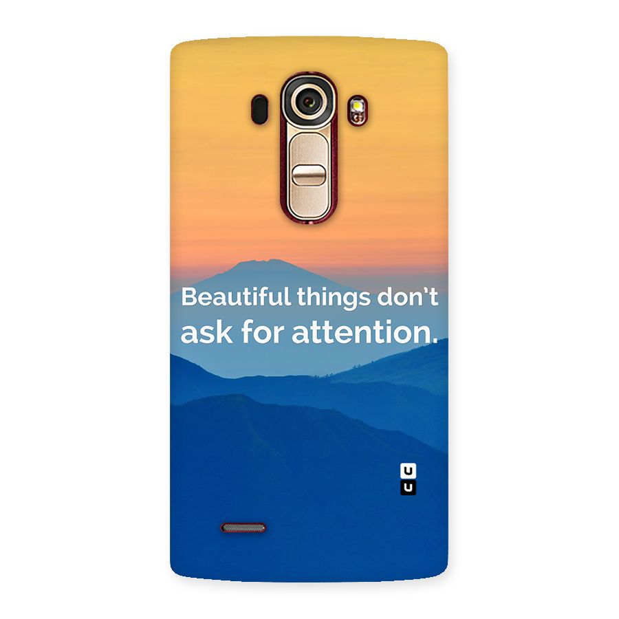 Beautiful Things Quote Back Case for LG G4