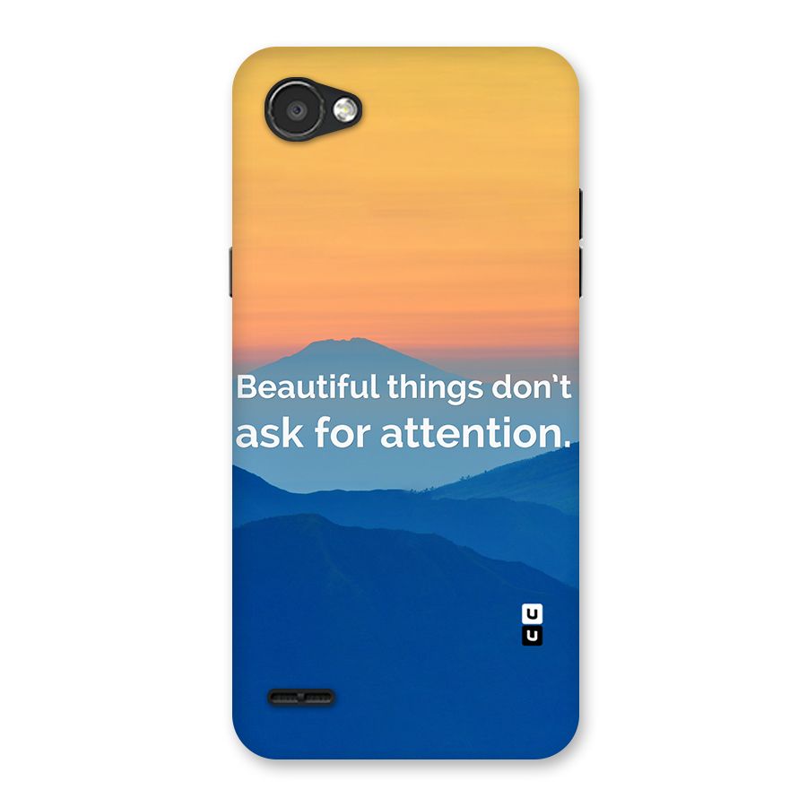Beautiful Things Quote Back Case for LG Q6