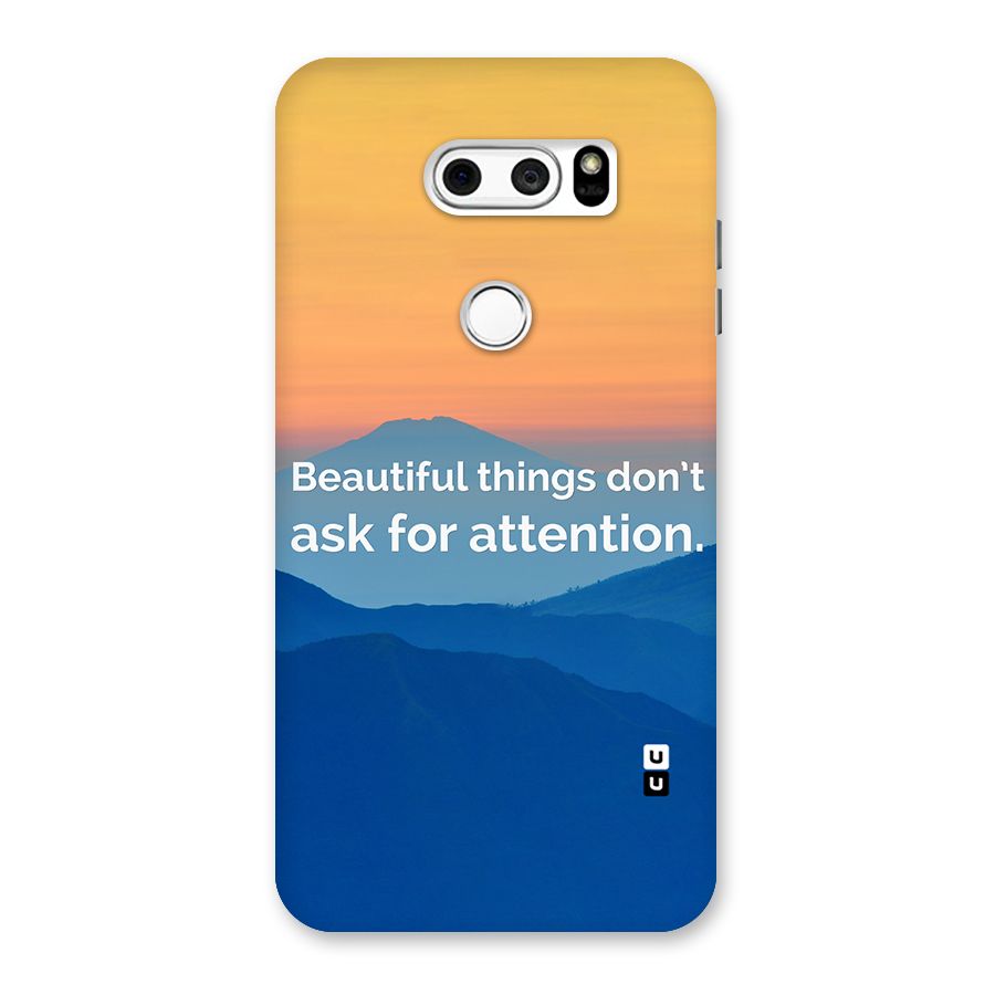 Beautiful Things Quote Back Case for LG V30