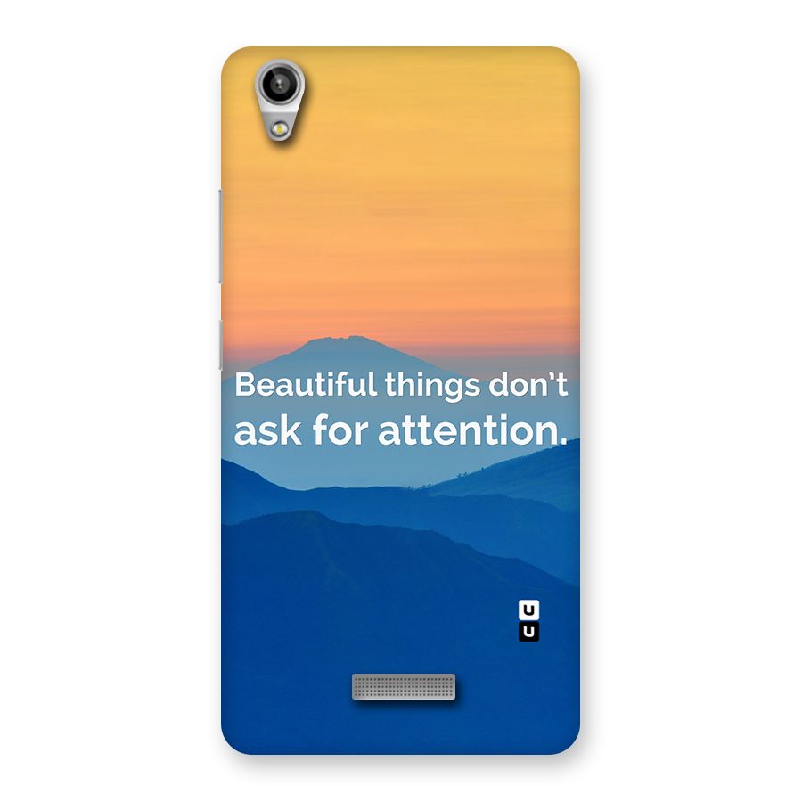 Beautiful Things Quote Back Case for Lava-Pixel-V1