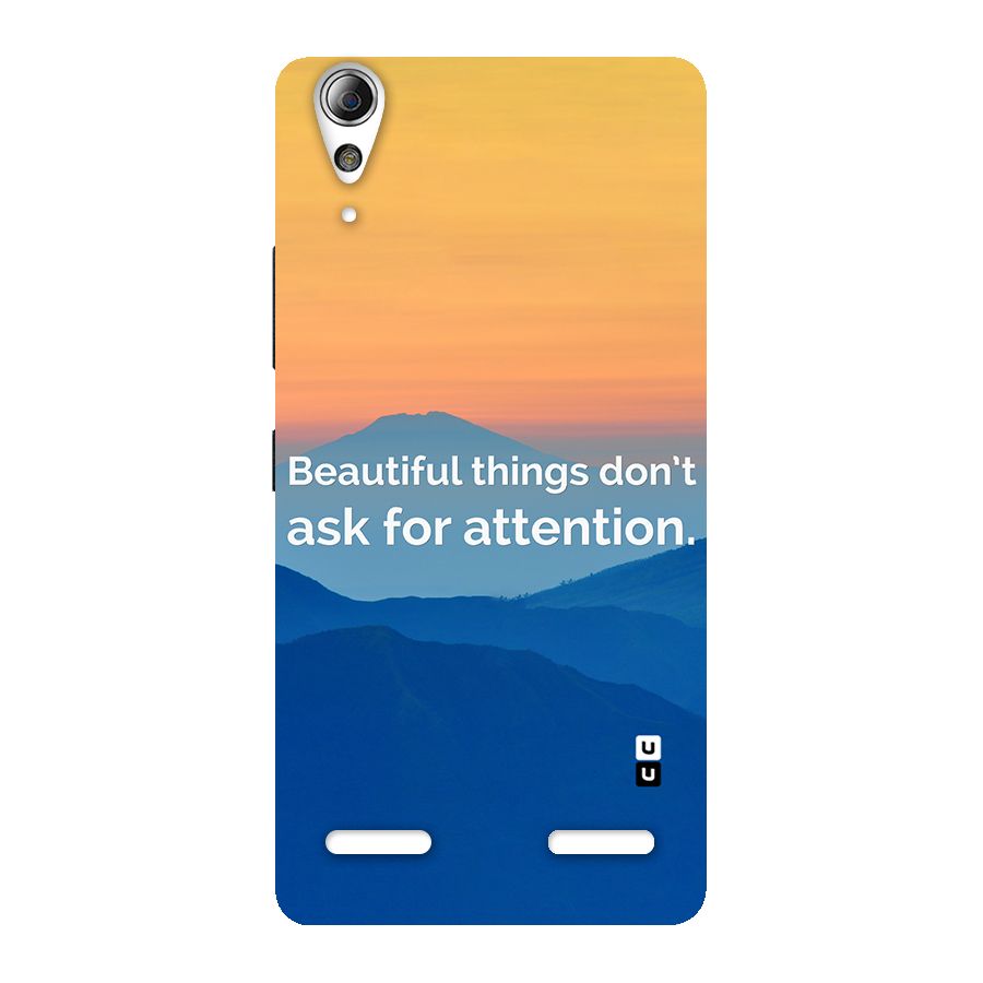 Beautiful Things Quote Back Case for Lenovo A6000