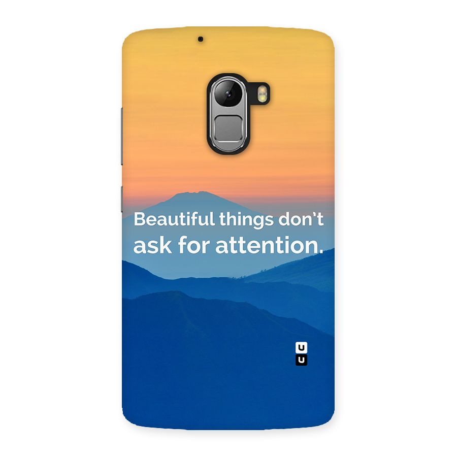 Beautiful Things Quote Back Case for Lenovo K4 Note