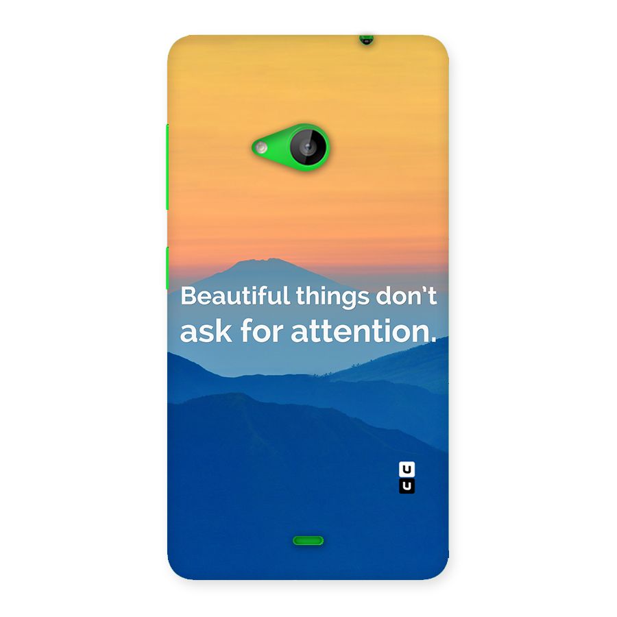 Beautiful Things Quote Back Case for Lumia 535