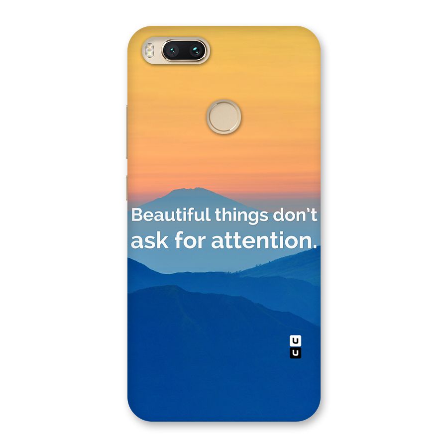 Beautiful Things Quote Back Case for Mi A1