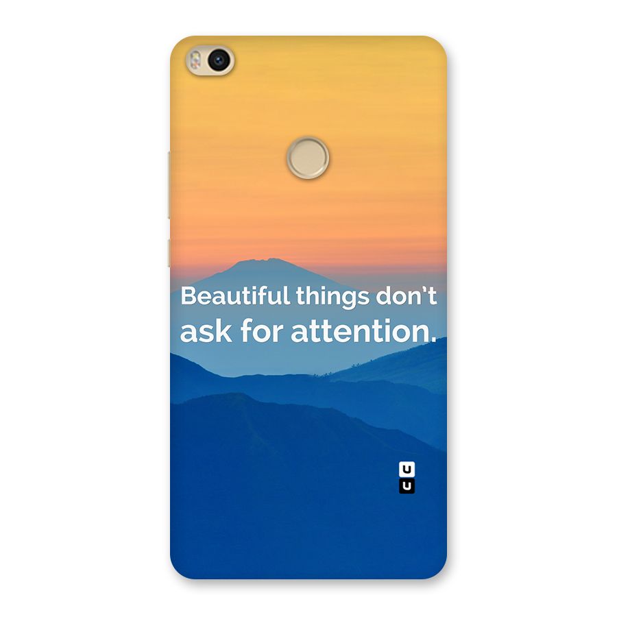 Beautiful Things Quote Back Case for Mi Max 2
