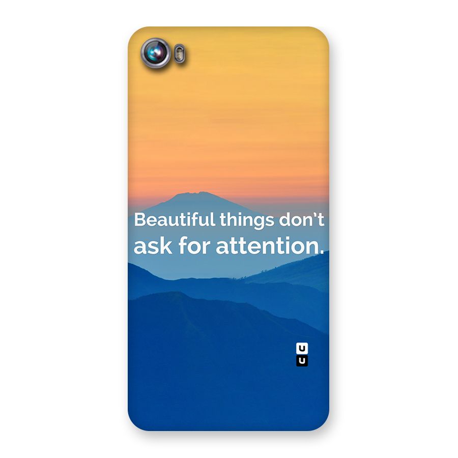 Beautiful Things Quote Back Case for Micromax Canvas Fire 4 A107