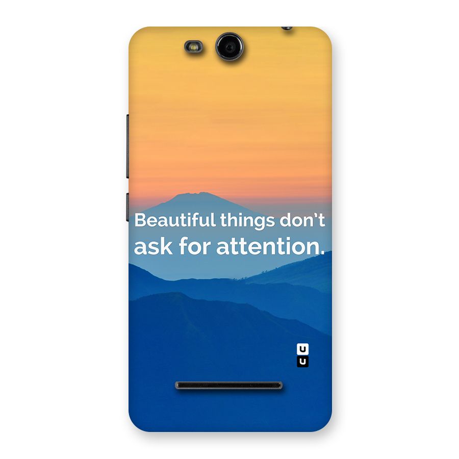 Beautiful Things Quote Back Case for Micromax Canvas Juice 3 Q392