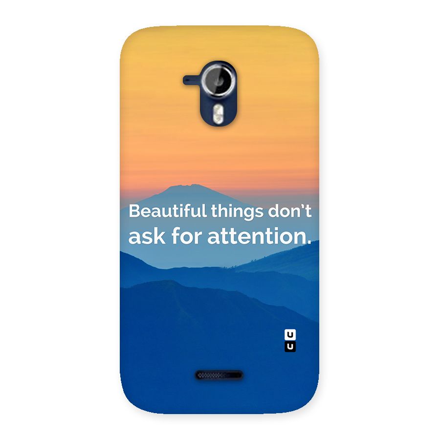 Beautiful Things Quote Back Case for Micromax Canvas Magnus A117