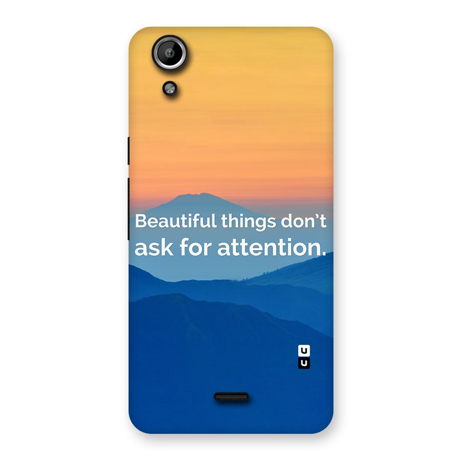 Beautiful Things Quote Back Case for Micromax Canvas Selfie Lens Q345