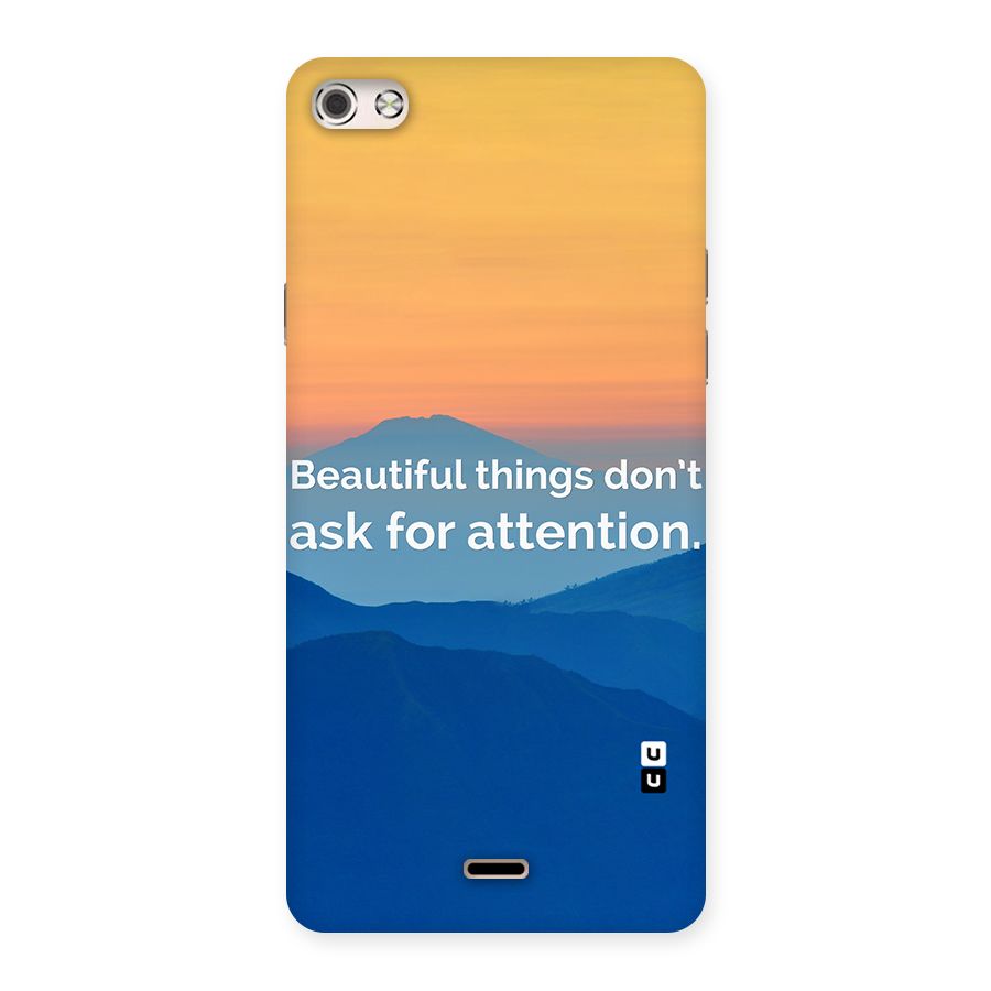 Beautiful Things Quote Back Case for Micromax Canvas Silver 5
