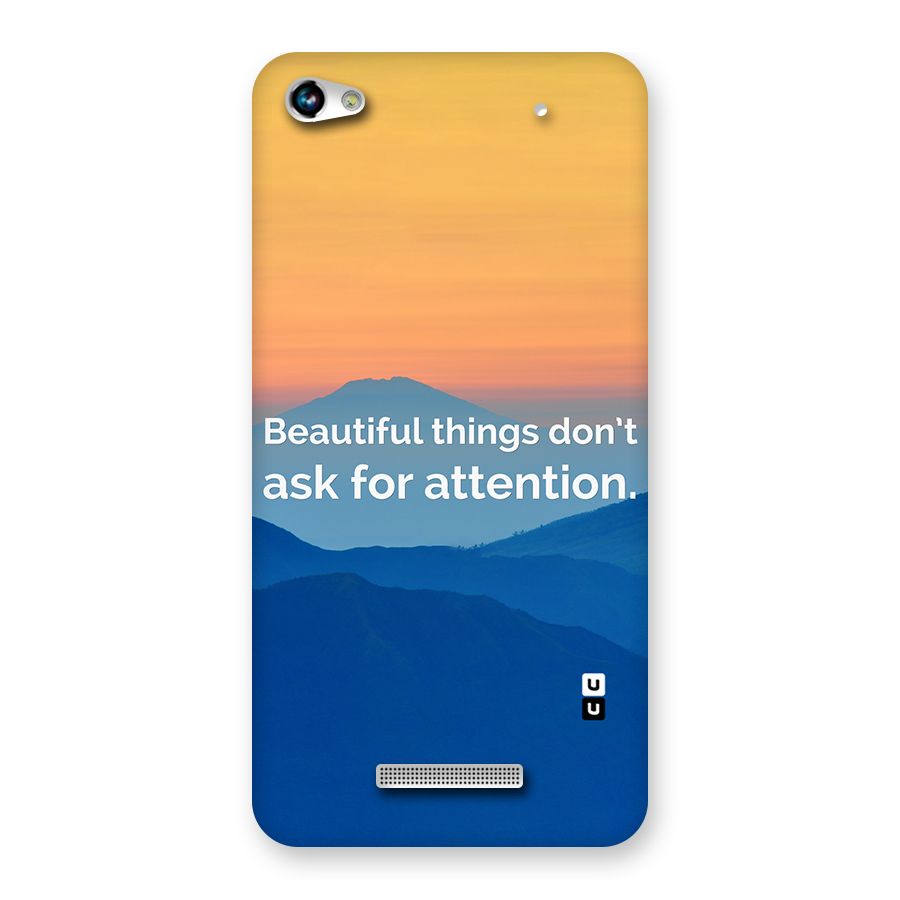 Beautiful Things Quote Back Case for Micromax Hue 2