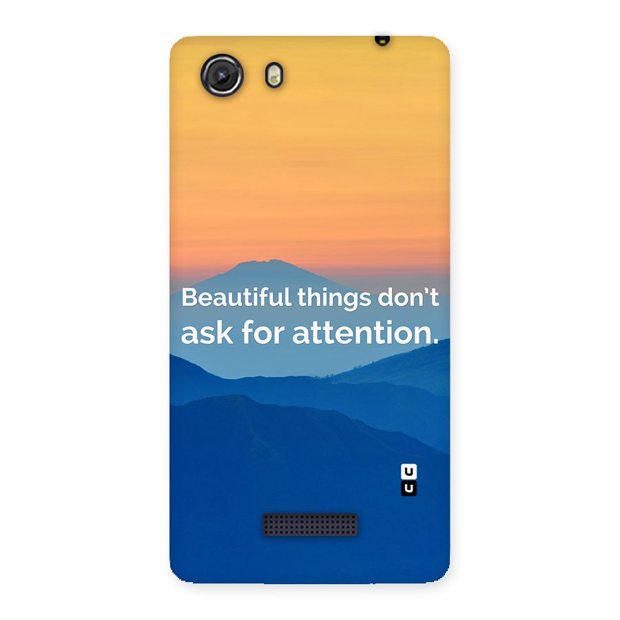Beautiful Things Quote Back Case for Micromax Unite 3