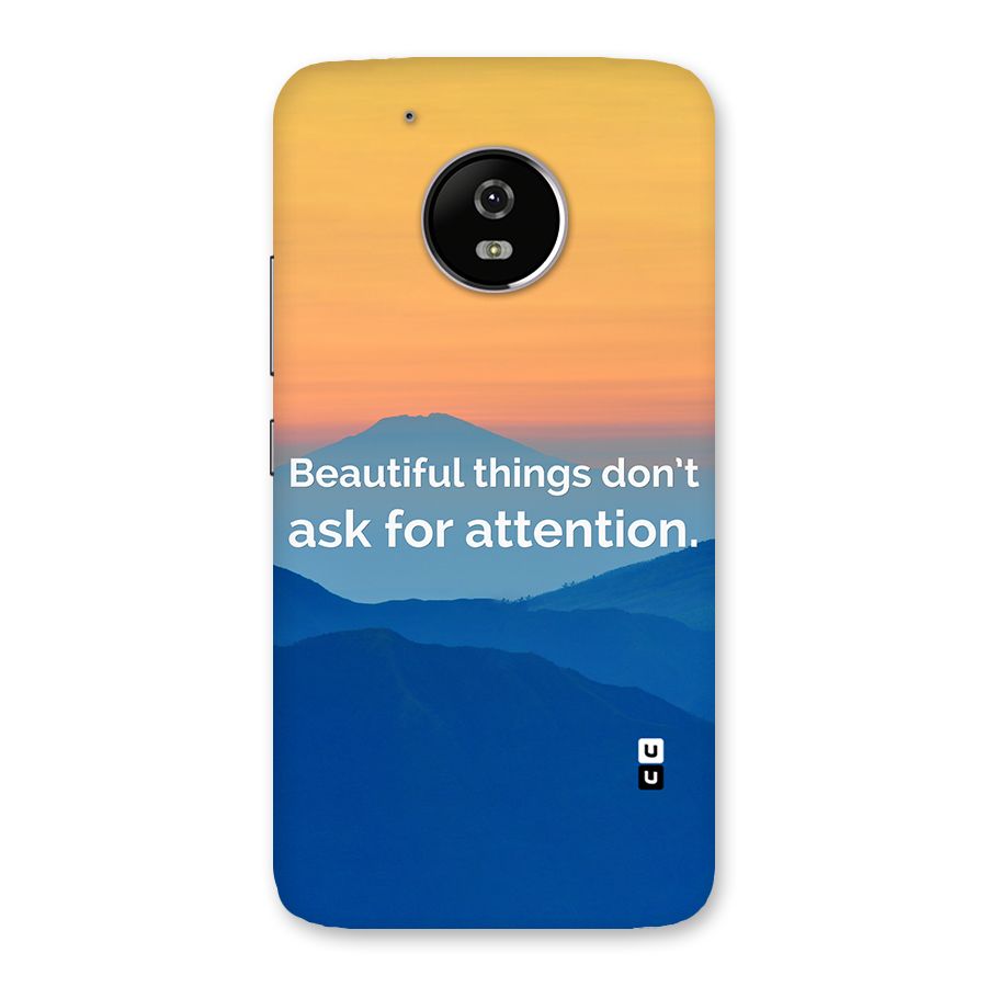 Beautiful Things Quote Back Case for Moto G5