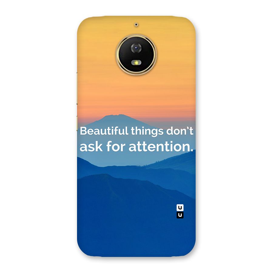 Beautiful Things Quote Back Case for Moto G5s