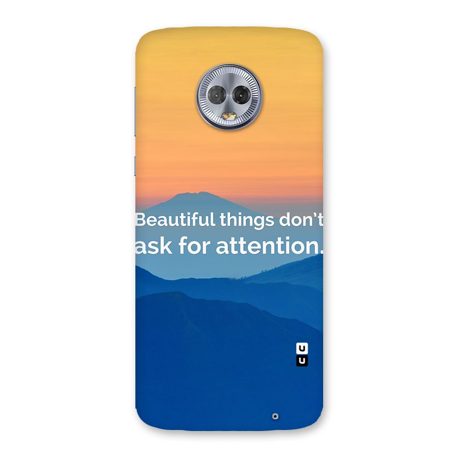 Beautiful Things Quote Back Case for Moto G6 Plus