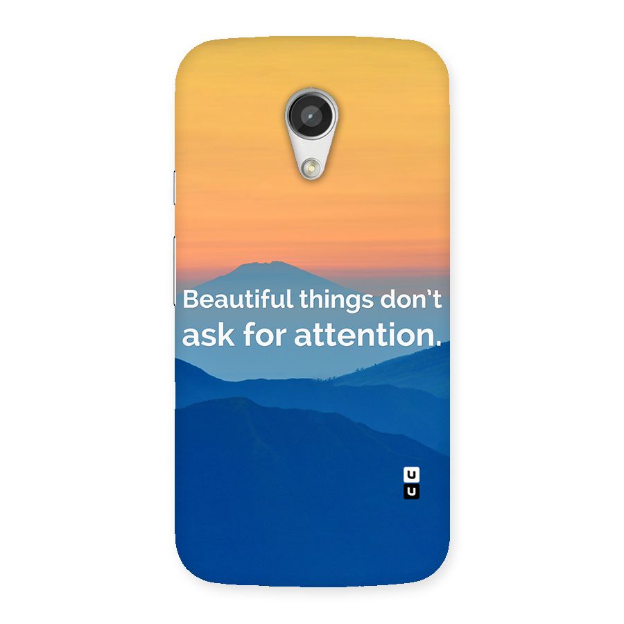 Beautiful Things Quote Back Case for Moto G 2nd Gen