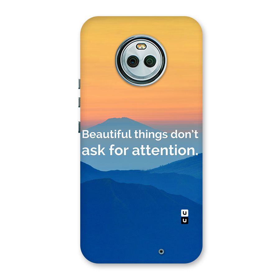 Beautiful Things Quote Back Case for Moto X4