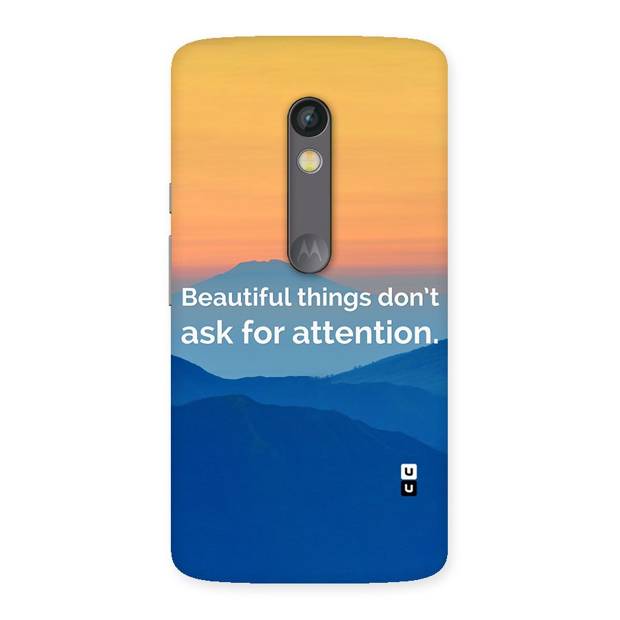 Beautiful Things Quote Back Case for Moto X Play