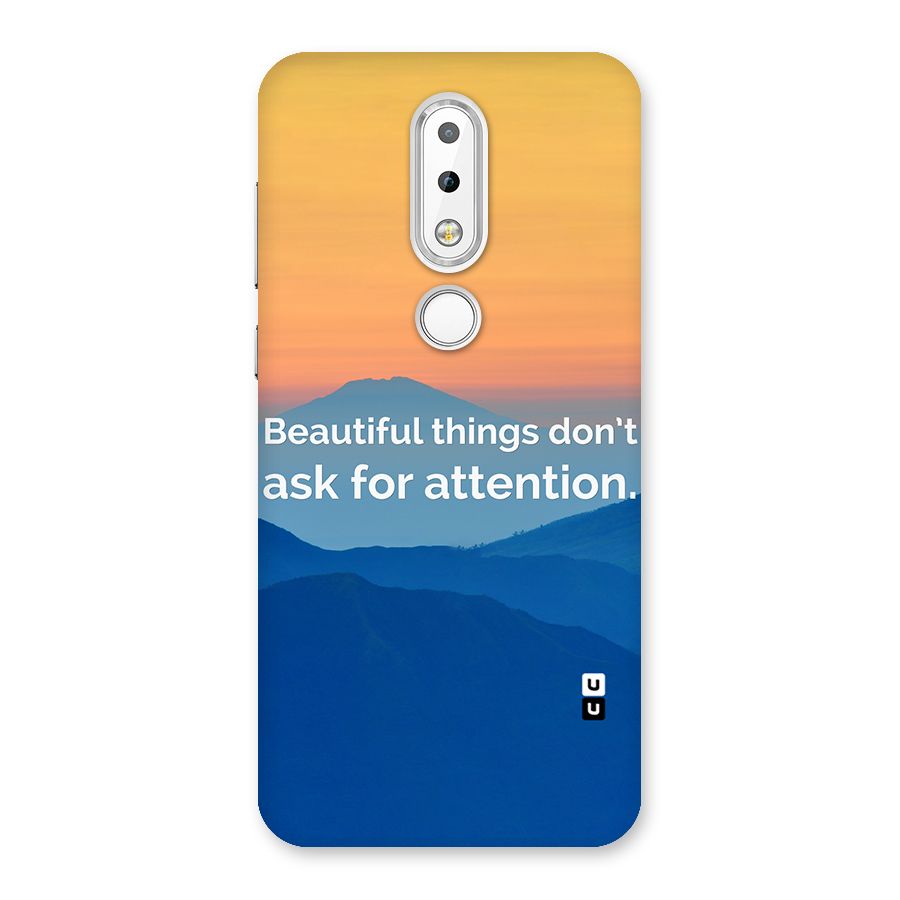 Beautiful Things Quote Back Case for Nokia 6.1 Plus