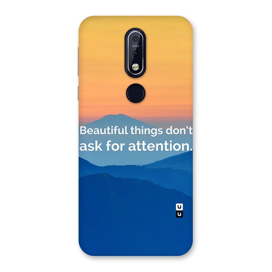 Beautiful Things Quote Back Case for Nokia 7.1
