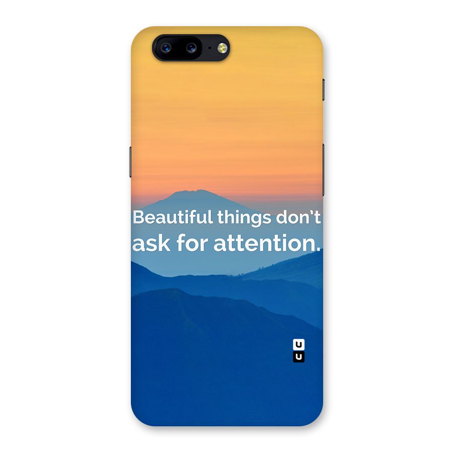 Beautiful Things Quote Back Case for OnePlus 5