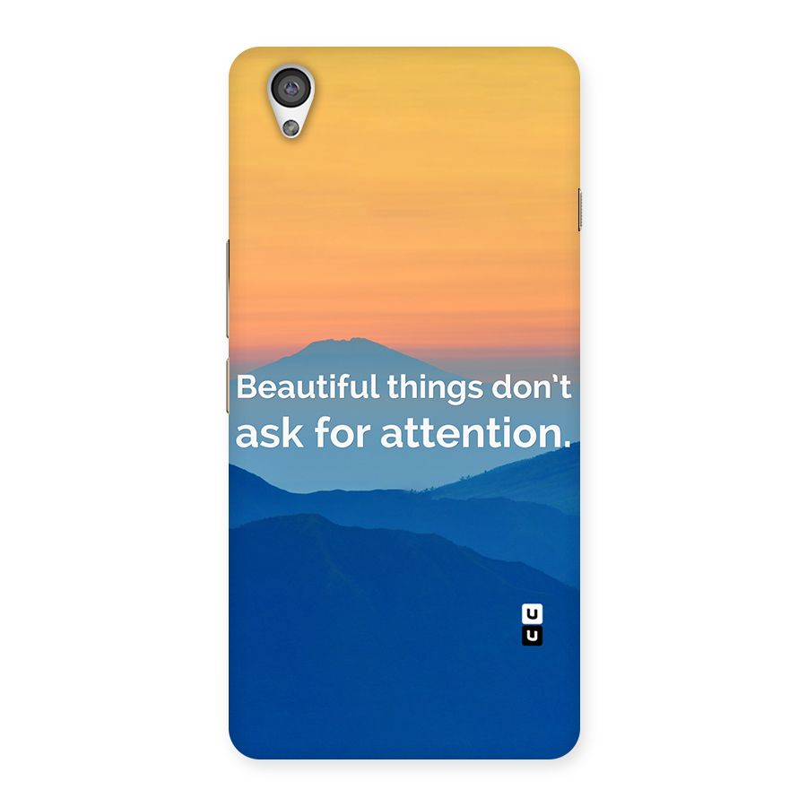 Beautiful Things Quote Back Case for OnePlus X