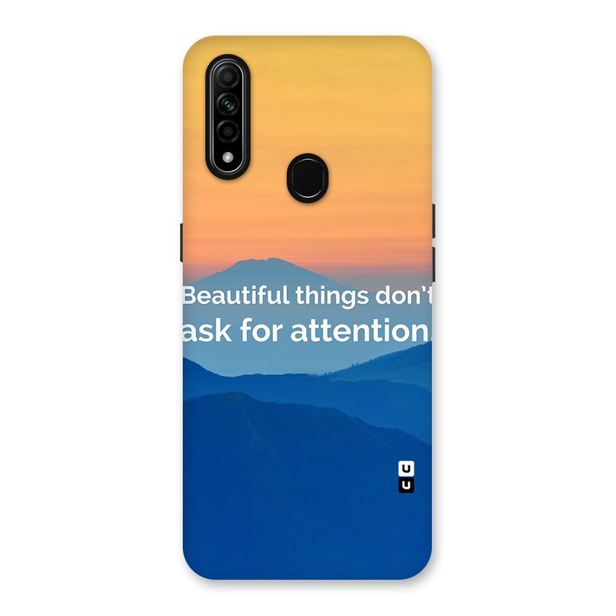 Beautiful Things Quote Back Case for Oppo A31