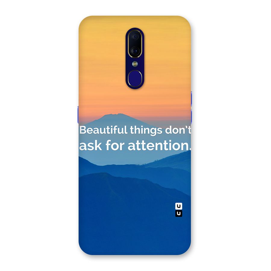 Beautiful Things Quote Back Case for Oppo F11