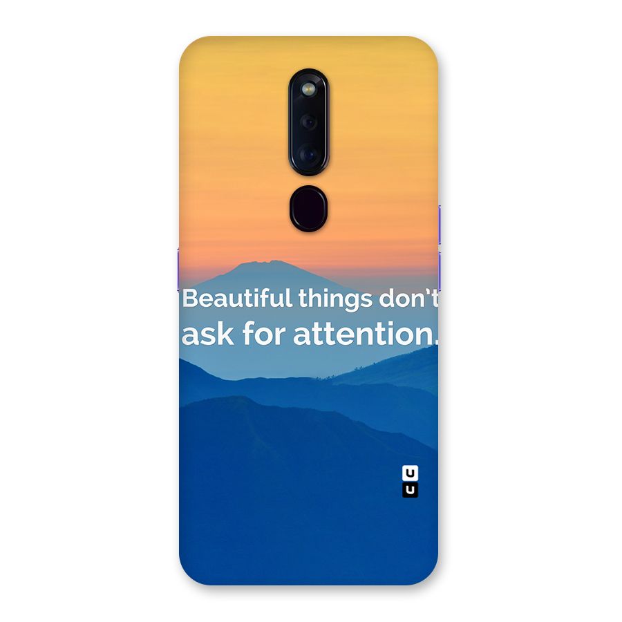 Beautiful Things Quote Back Case for Oppo F11 Pro