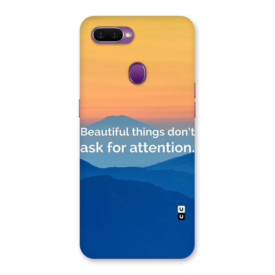 Beautiful Things Quote Back Case for Oppo F9