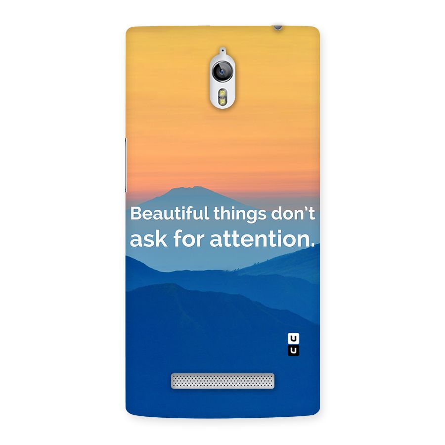 Beautiful Things Quote Back Case for Oppo Find 7