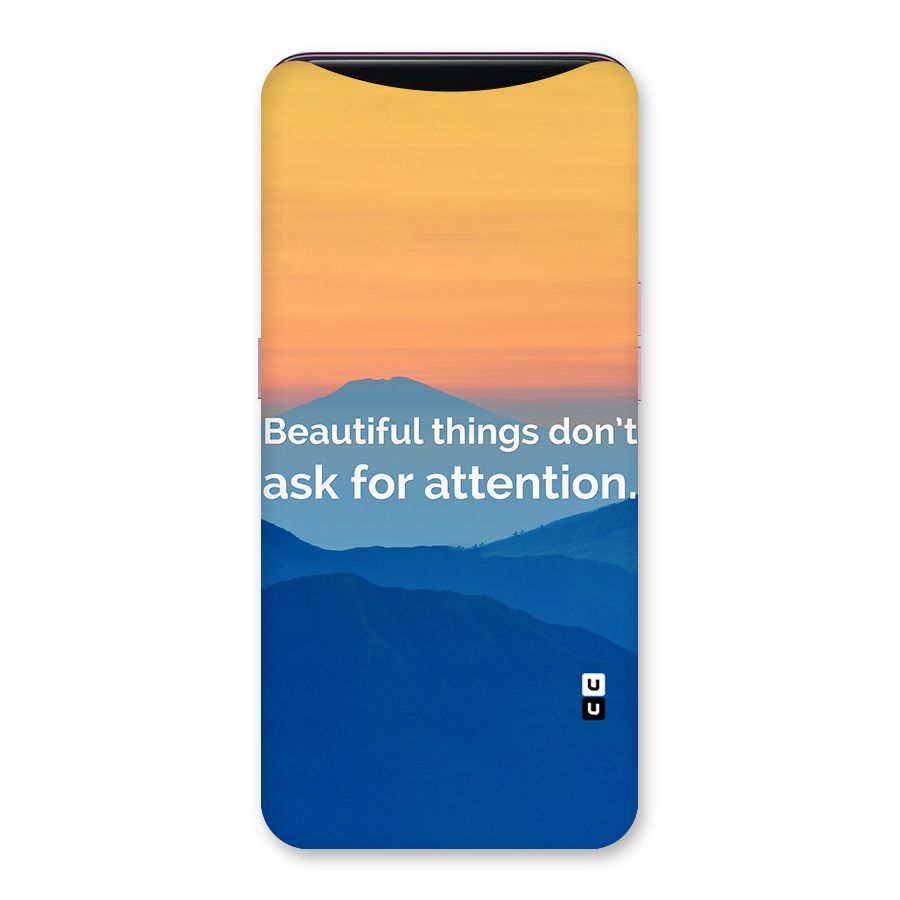 Beautiful Things Quote Back Case for Oppo Find X