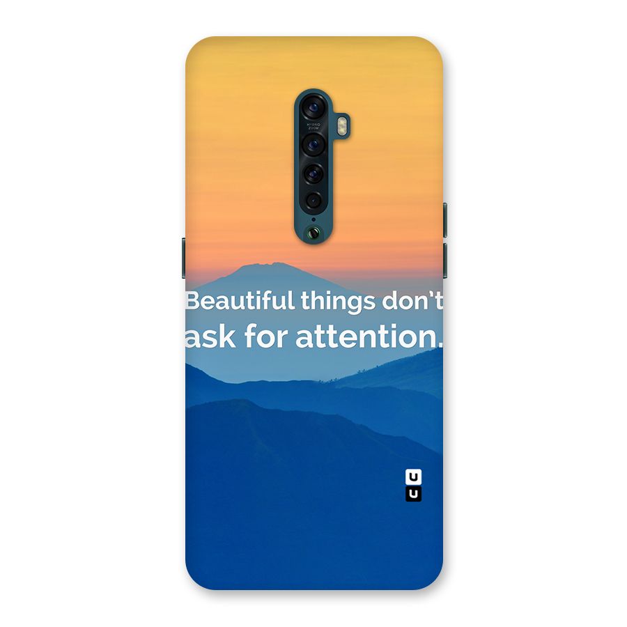 Beautiful Things Quote Back Case for Oppo Reno2