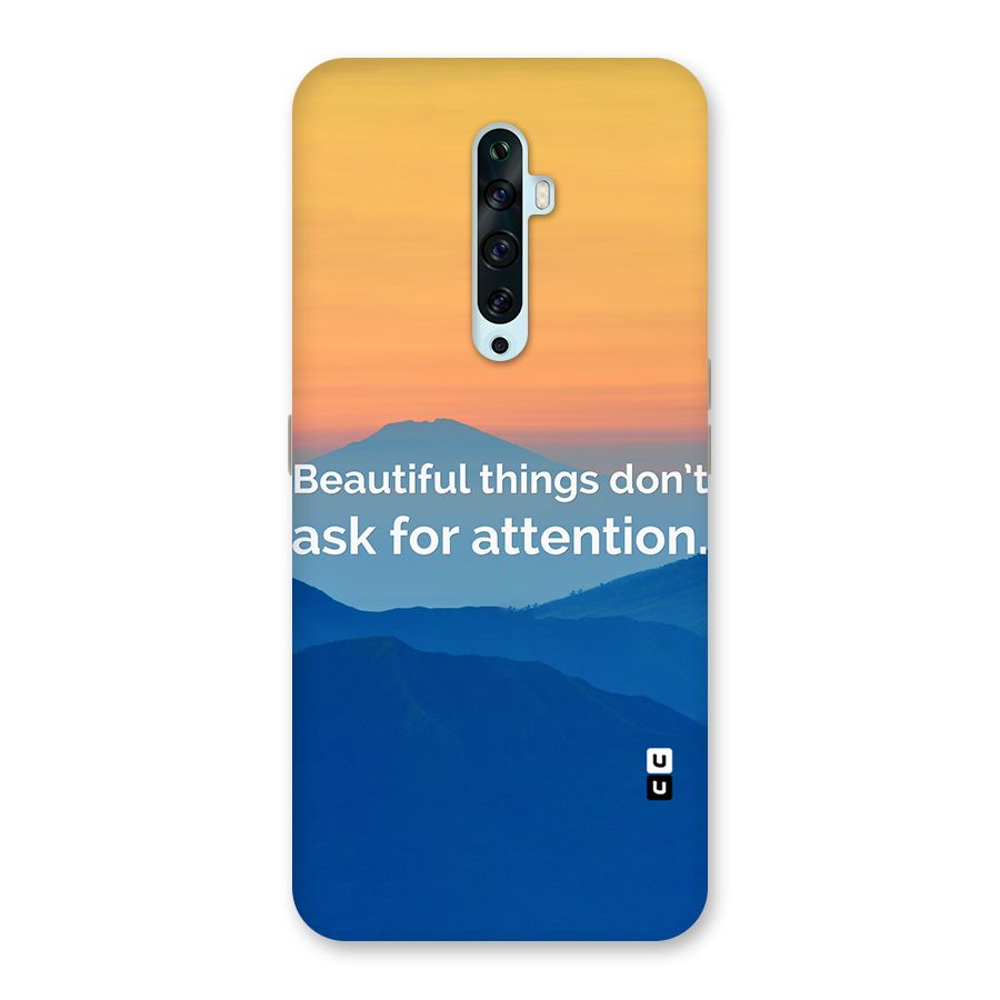 Beautiful Things Quote Back Case for Oppo Reno2 F