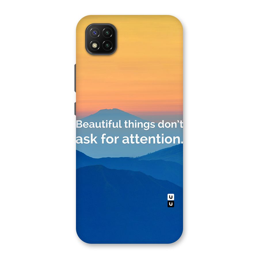 Beautiful Things Quote Back Case for Poco C3