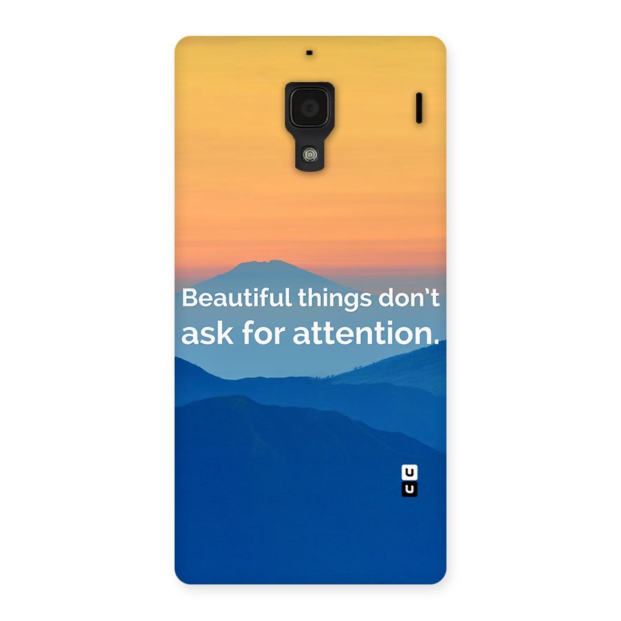 Beautiful Things Quote Back Case for Redmi 1S