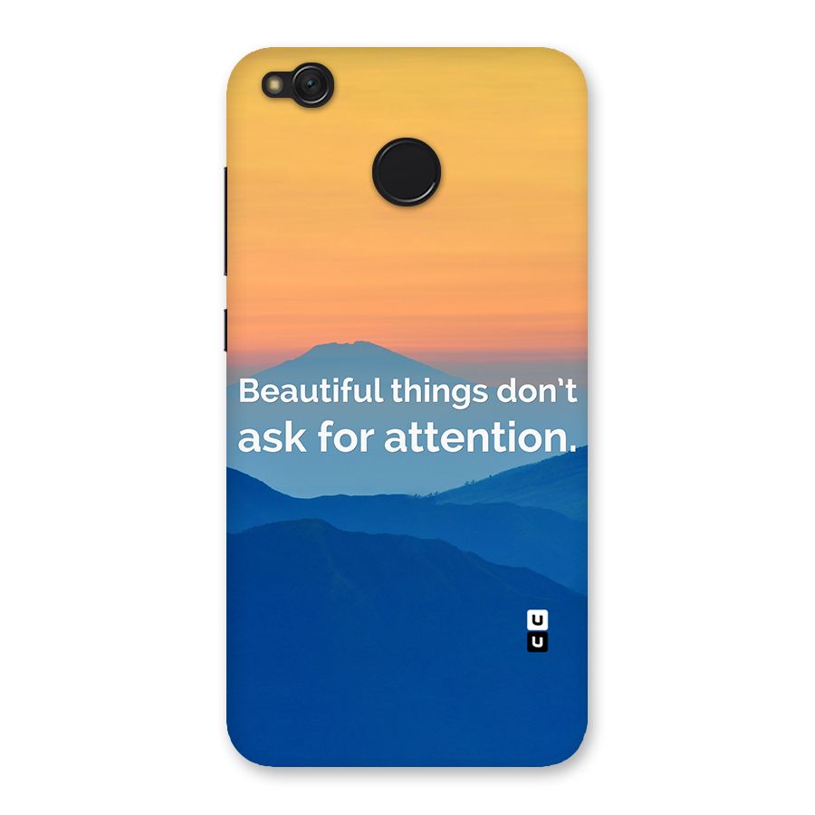 Beautiful Things Quote Back Case for Redmi 4