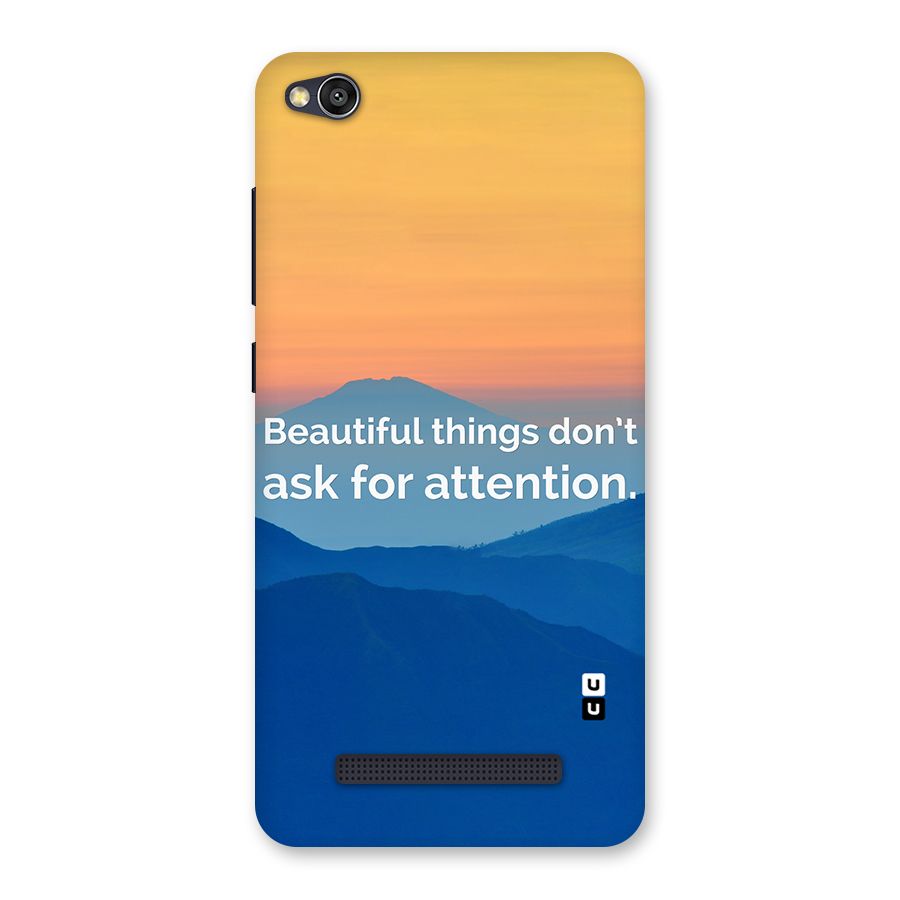 Beautiful Things Quote Back Case for Redmi 4A