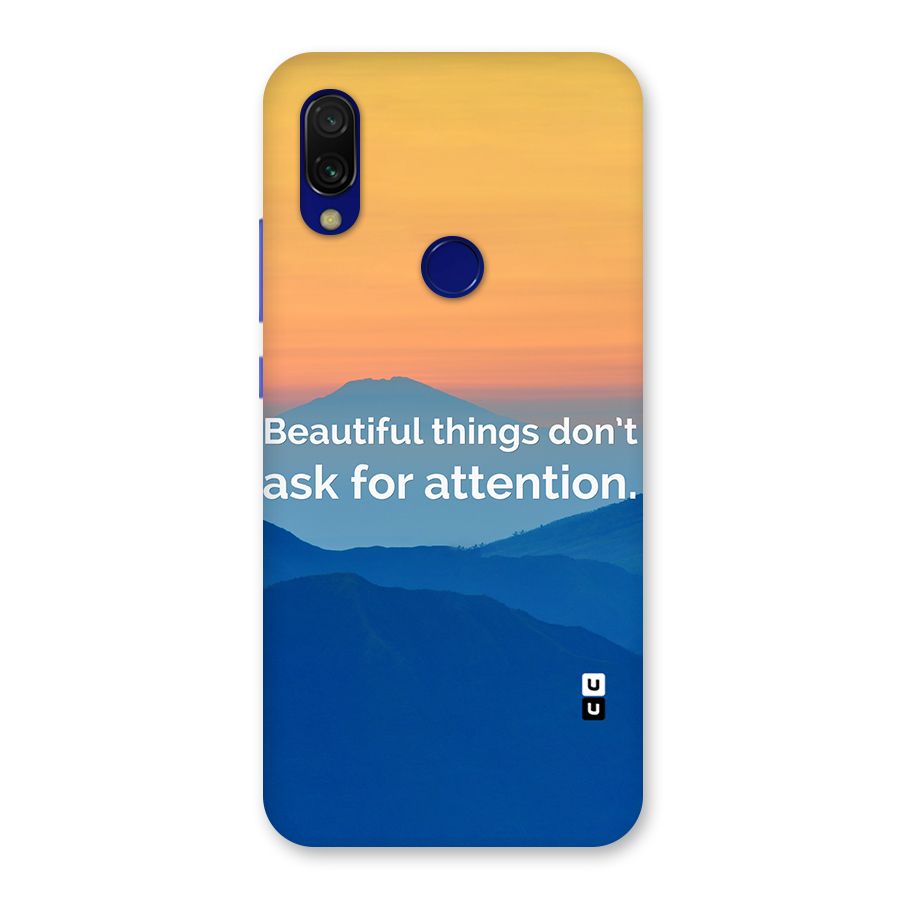 Beautiful Things Quote Back Case for Redmi 7