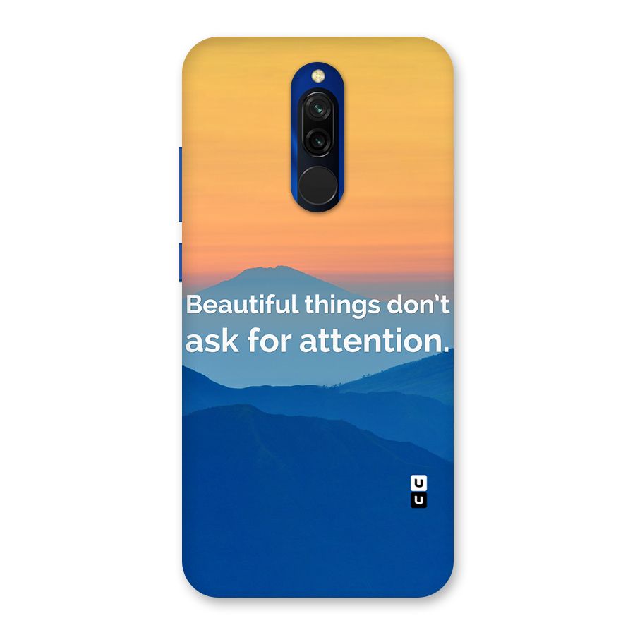 Beautiful Things Quote Back Case for Redmi 8