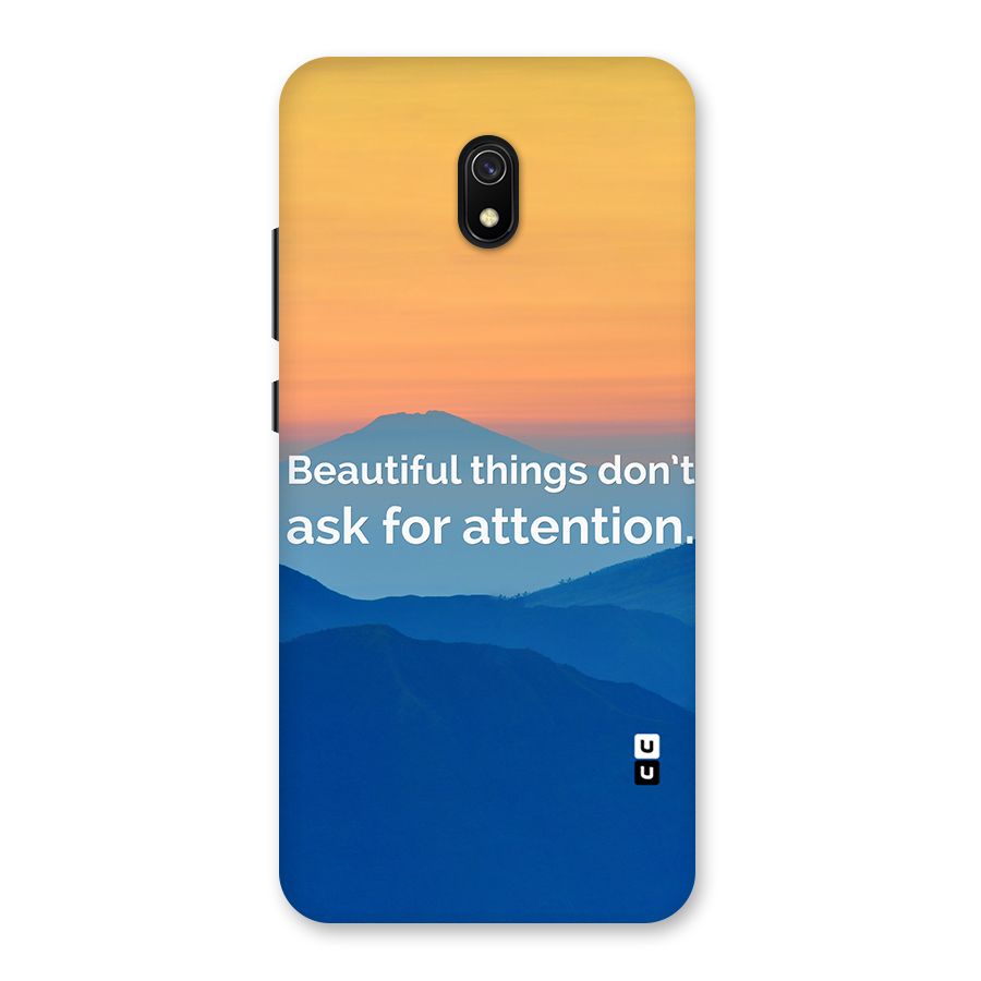 Beautiful Things Quote Back Case for Redmi 8A